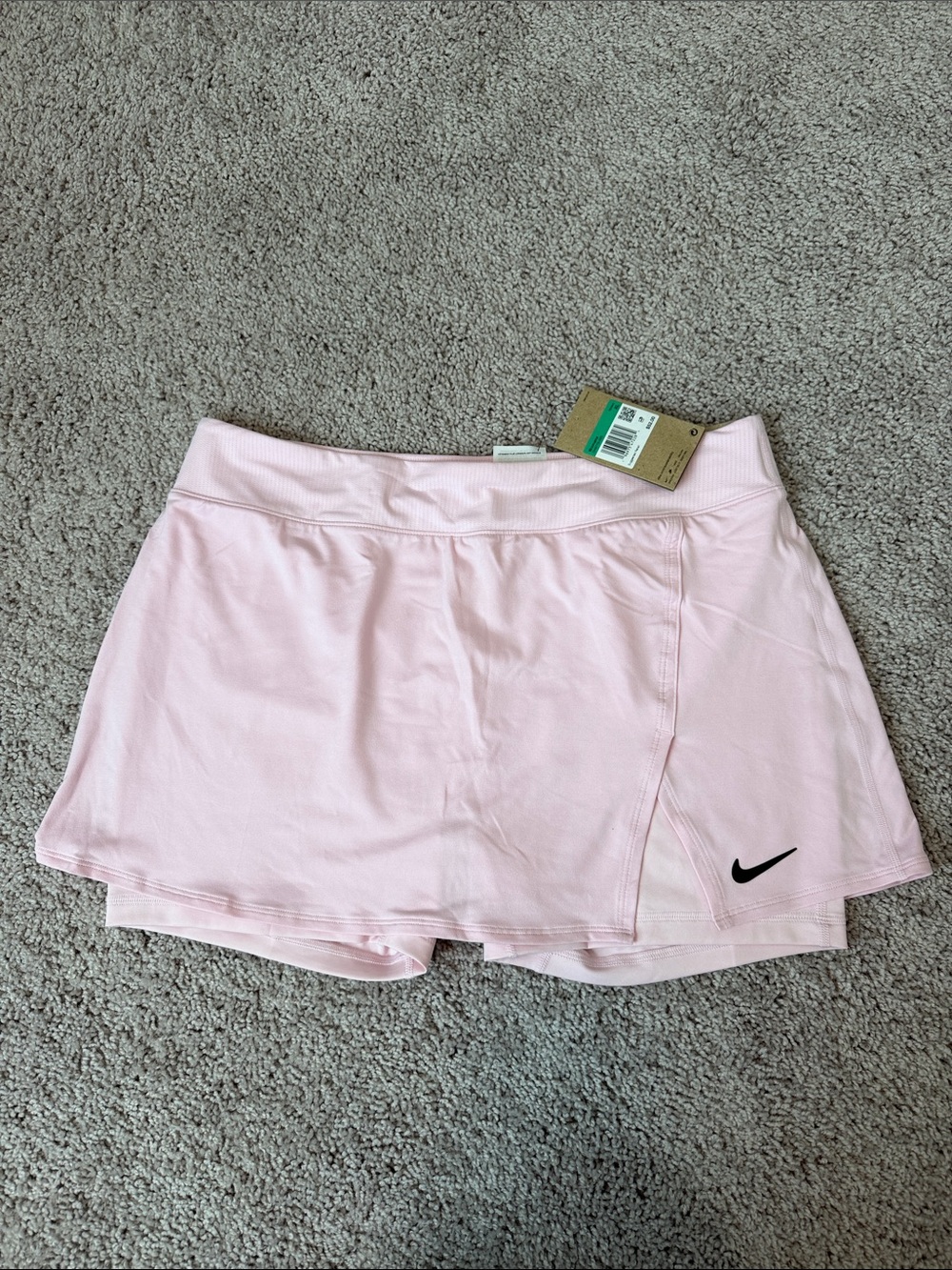 Nike Light Pink Women's Athletic Skort with Black Swoosh DRIFIT - WMS XL